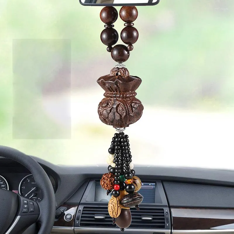 Interior Decorations Car Pendant Buddha Beads Blessing Peace Decoration High - End Ornaments Rear View Mirror