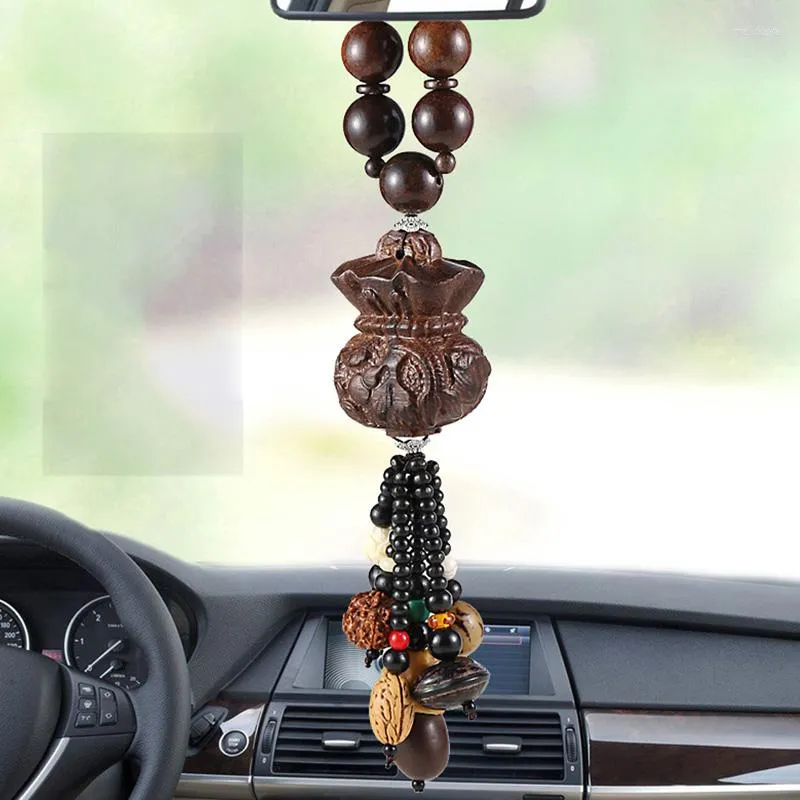 Decorazioni per interni Ciondolo per auto Buddha Perline Benedizione Decorazione per la pace Ornamenti di fascia alta Specchietto retrovisore