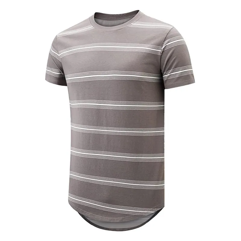 Magliette da uomo Camicia a maniche corte estiva da uomo in cotone con collo in cotone bianco Casual 3D Top Digital Round Raglan MenMen's