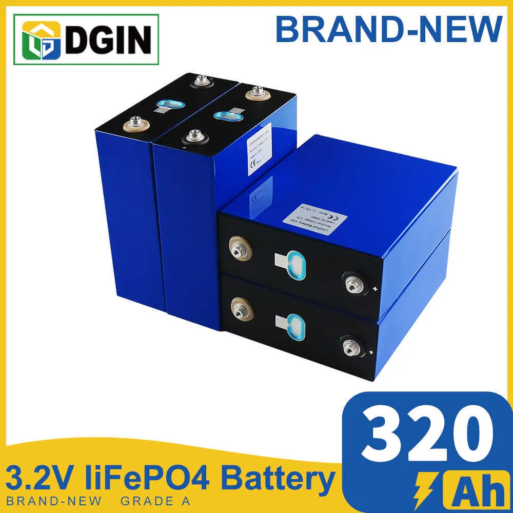 Lifepo4 320AH 310AH 1/4/16pcs 3.2V derin döngü lityum demir fosfat pil RV hücre güneş enerjisi depolama sistemi golf arabası