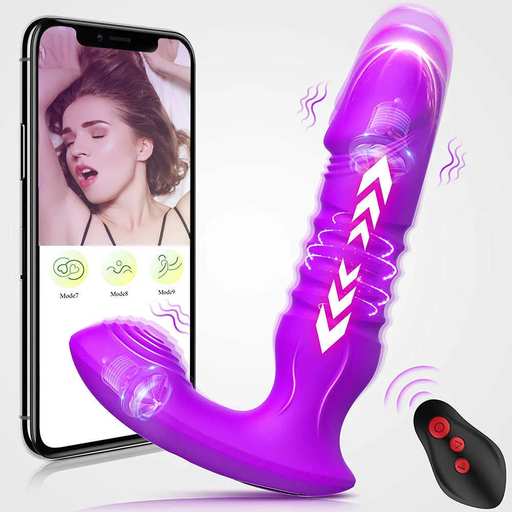 Schoonheidsitems 3 In 1 Bluetooth App Vibrator Male anale plug stuwkracht Prostaat Massager Wireless Remote Silicone Butt voor mannen Gay sexy speelgoed