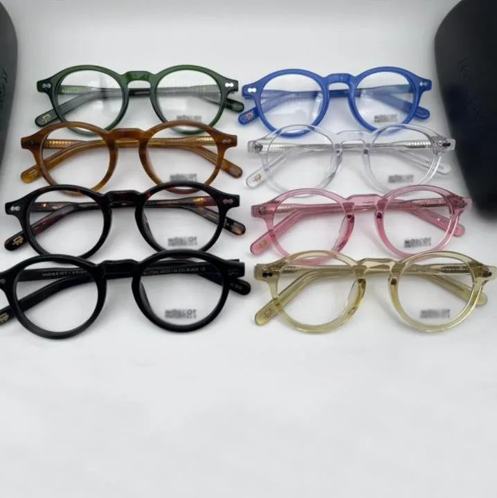 مصمم Miltzen Men Position Privess Prames Frames Eyeglass Frames for Prescription Lens Man Woman Rimless Pantical Greays Heading Eyeglasses with box