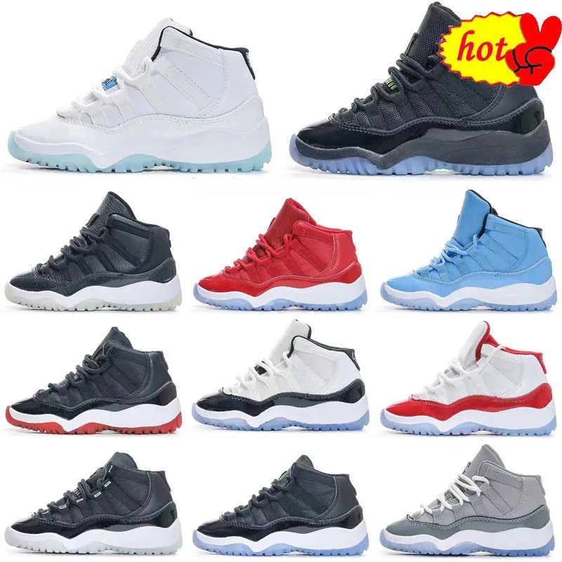 Low OG Kids Basketball Shoes Gym Red Jumpman XI 11 Cherry Toddler Bred