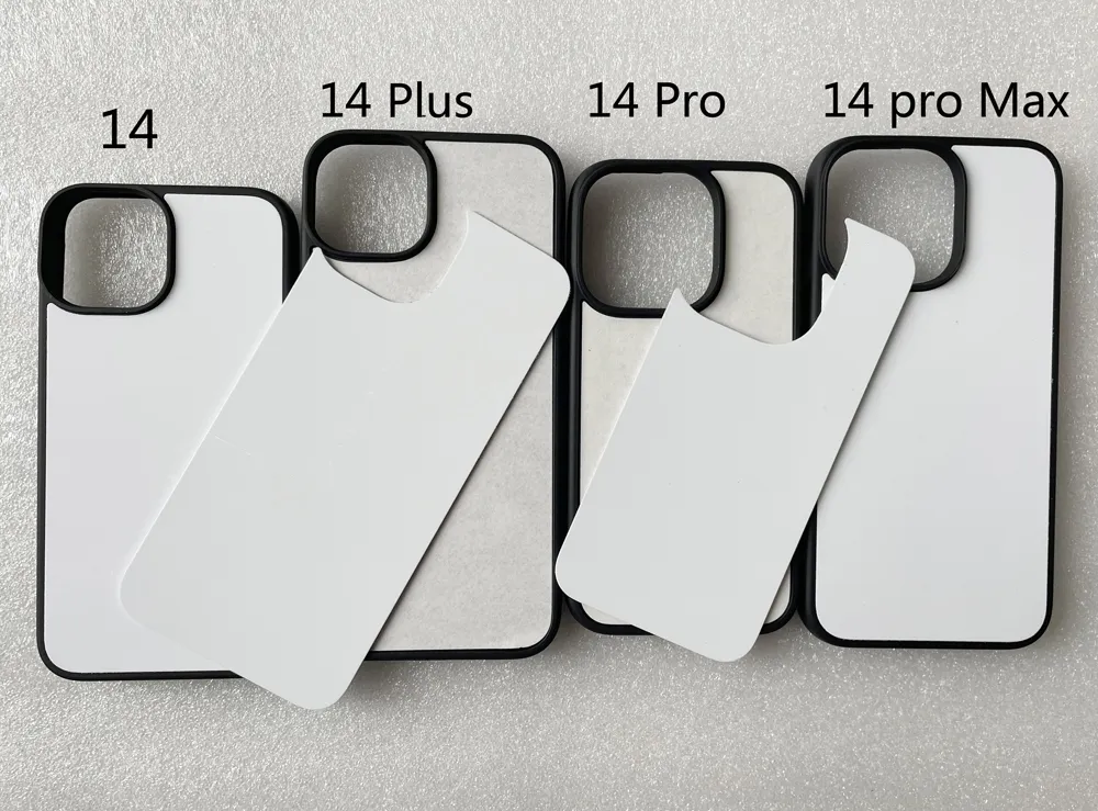Dla iPhone 14 pro Max Sublimation Drukuj przypadki telefonu komórkowego z pustą metalową aluminiową płytą 100 sztuk
