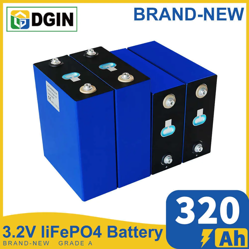 3.2V 320AH 310AH LIFEPO4 Grade A Lithium Iron Phosphate Battery 12V 24V 48V DIY CELL PACK VOOR SOLAR RV EV VAN CAMPERS FORKLIFT