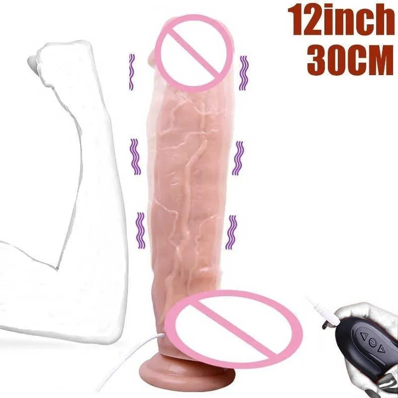 Beauty Items Realistic Dildo Vibrating Huge 30Cm Vibrator With Suction Super Large Penis For Women G-Spot Massage Adult Masturbation