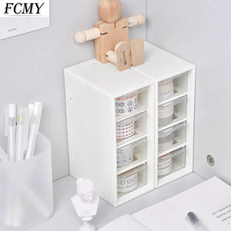 Multi-grid Storage Box Drawer Organization Transparent Jewelry MINI Bedroom Living Room Cabinet Plastic Case