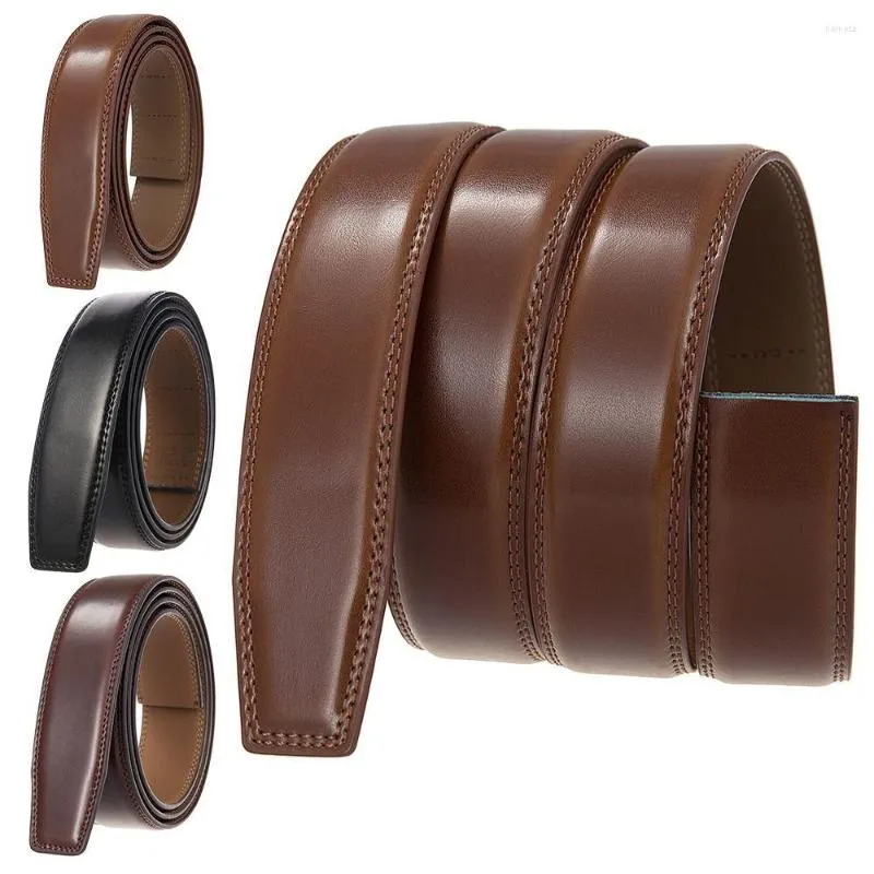 Belts Cowhide Without Buckle Craft DIY Replacement Classic Waistband Non-porous Girdle Genuine Leather Belt 3.5cm