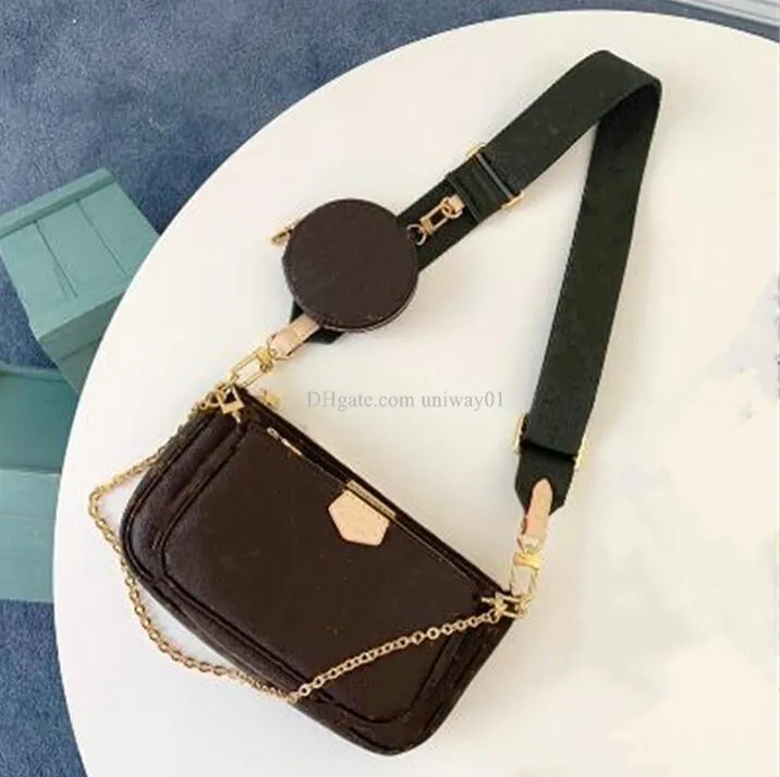 Whole discount Designer Women bags Handbag Shoulder Bag original box luxury flower letters clutch purse woman three in one286z