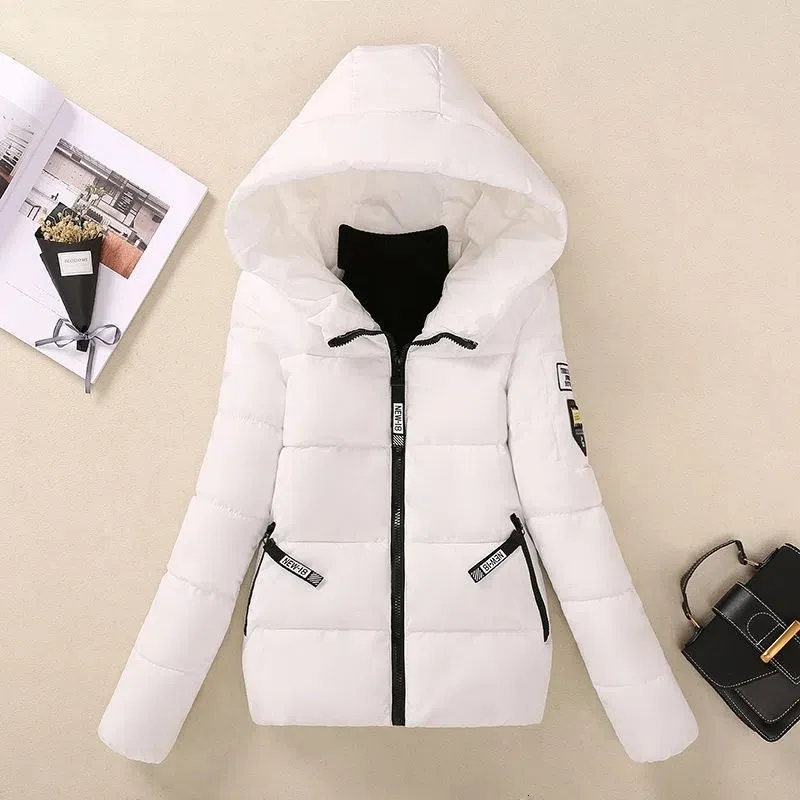 Women's Down Parkas Short Hooded Cotton Coats Womens Winter Jackets Plus Size 5XL Coat Korean Student Padded Jacket Tops 230107