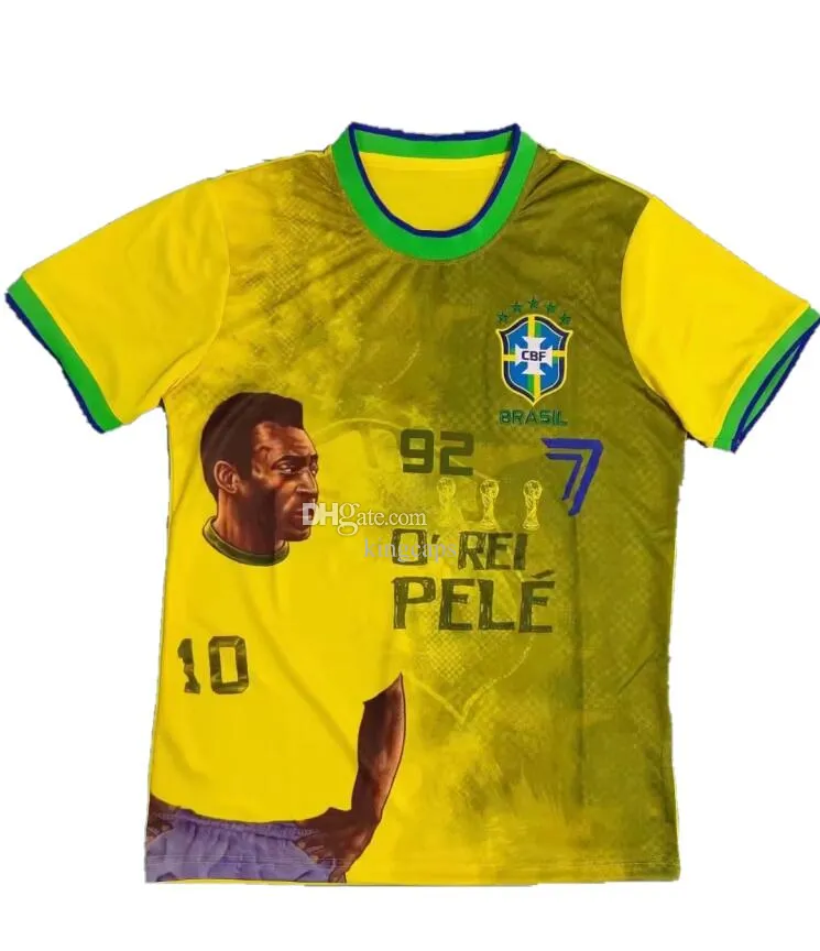 Brazil Pele Special Soccer JerseyS Player Style 22 23 Customized Sportswear  Football Jersey Shirt Custom Kits Cleats Kingcaps Training Sports Custom  Wear From Kingcaps, $16.09