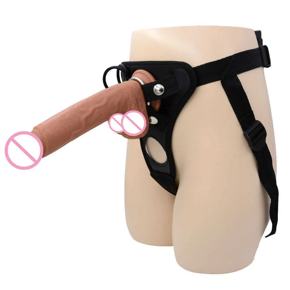Sex Toy Men's Strap-On Realistisk penis dildo byxor för män gay strapon sele bälte vuxna spel enorma konsoladores