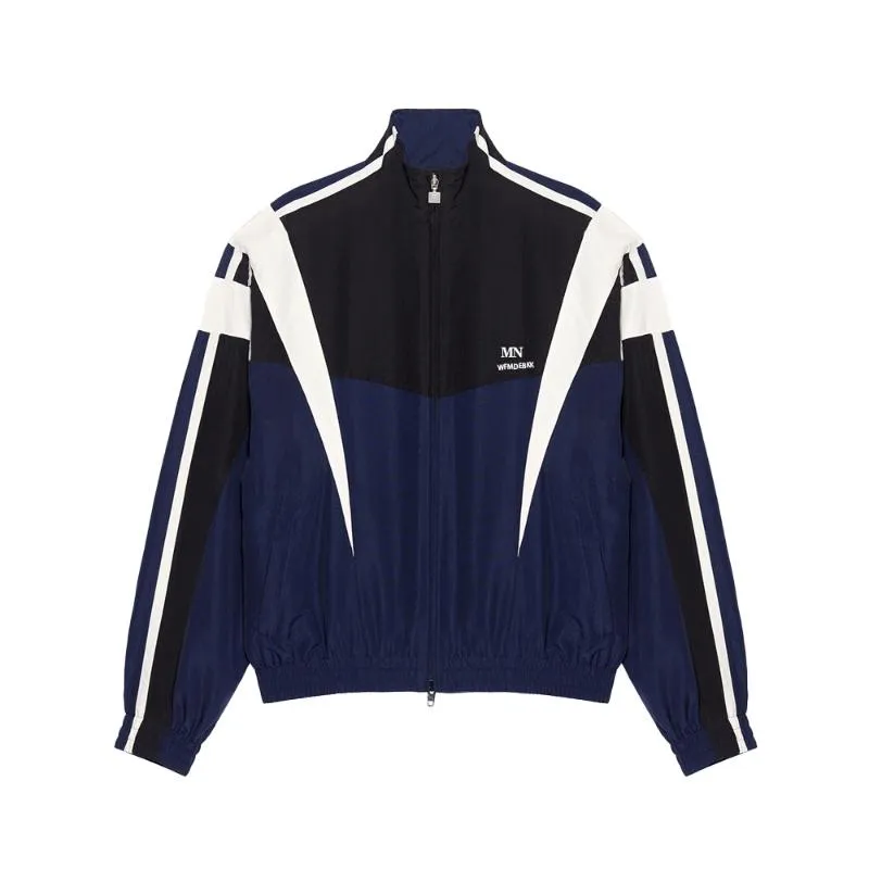 Men's Jackets 2023ss Sporty Regular Tracksuit Jacket In Indigo #wfmd2835Men's