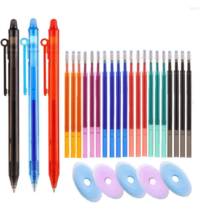 Haile Kawaii Color Erasable Gel Puns Установите 0,5 мм тонкая автоматическая шариковая ручка.