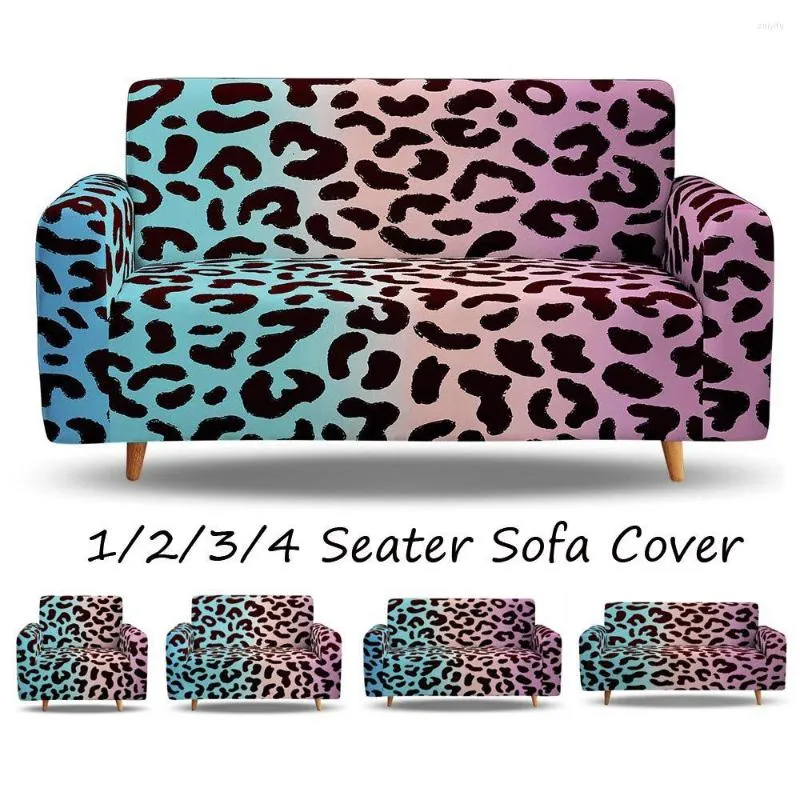 Chair Covers Personalized Leopard Sofa Cover Dust-proof Anti-skid Elastic Couch Towel Four Seasons Universal All Inclusive 1/2/3/4 Seat