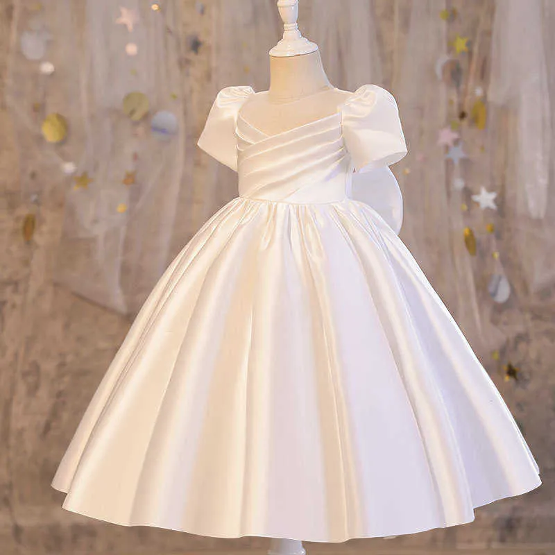 Robes de fille Enfant Baptême Blanc Mariage Bébé Filles Robe Big Bow Fête D'anniversaire Infantile Princesse Robe pour Bébé Mariage Enfants Vêtements T230106