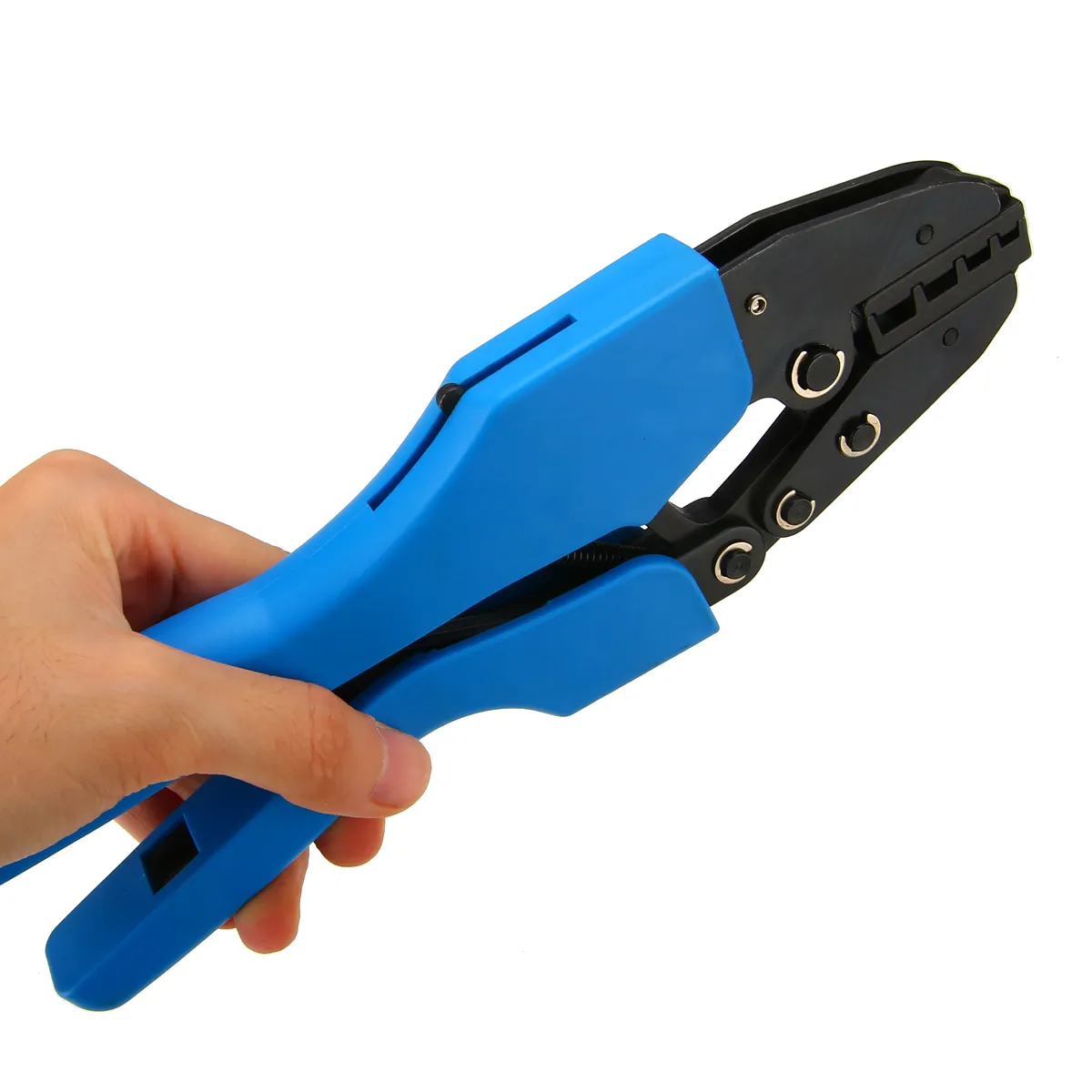 Durable 10-35mm Ratchet Crimping Hand Tool Carbon Steel Crimper Pliers Multifunctional for Crimping Bootlace/Ferrule Terminals