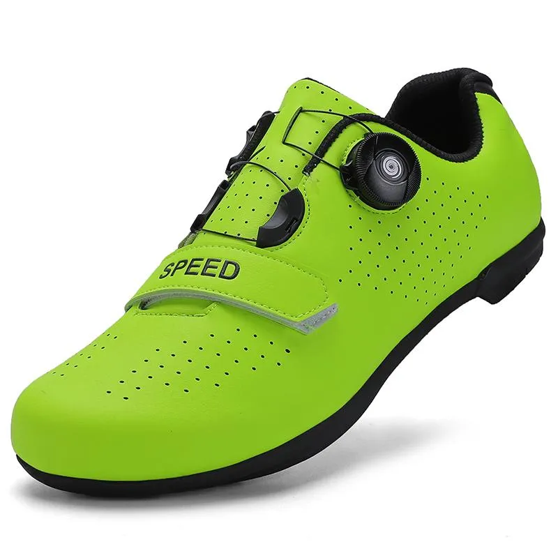 Calzado de ciclismo para hombre, zapatillas de deporte profesionales para deportes de bicicleta de montaña, transpirables, sin bloqueo, para carreras de bicicletas de carretera