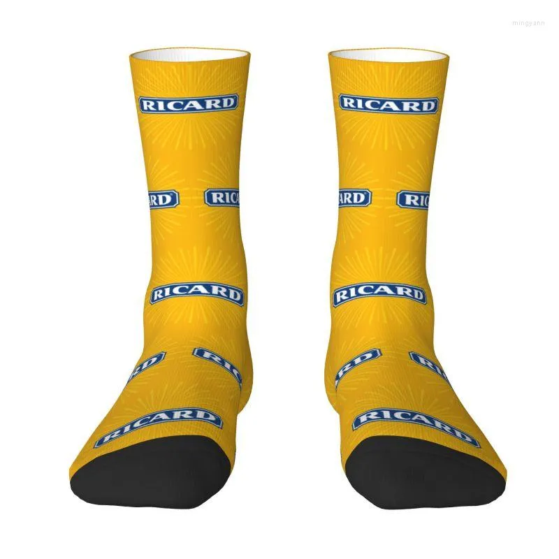 Men's Socks Ricard Men's Crew Unisex Cool 3D Printed Dress