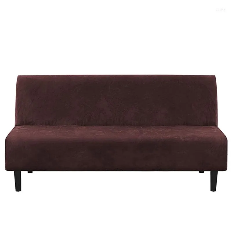 Pokrywa krzesła pluszowa sofa pokrywka łóżka bez podłokietnika Elastyczna kanapa do salonu 12 kolorów all-inclusive slipcover