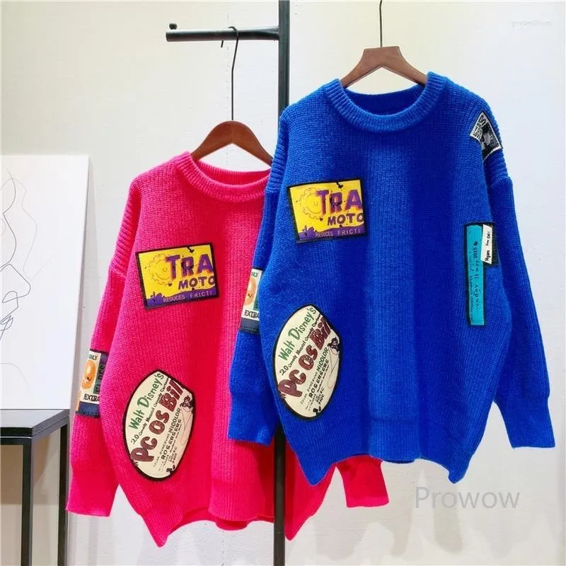 Women's Sweaters Long Oversized Sweater Women Irregular Patchwork Pullover 2023 Autumn Winter Lazy Oaf Jumpers Fashion Loose