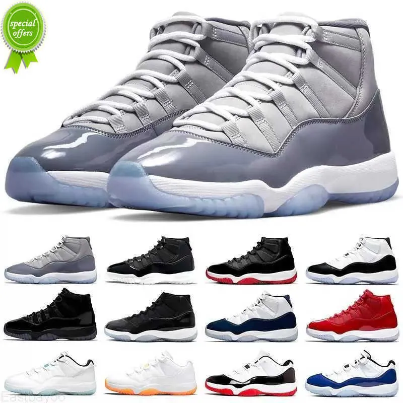 TOP OG Jumpman 11 11s Retro Basketball Shoes Cool Grey Pure Violet Citrus Legend Gamma Blue