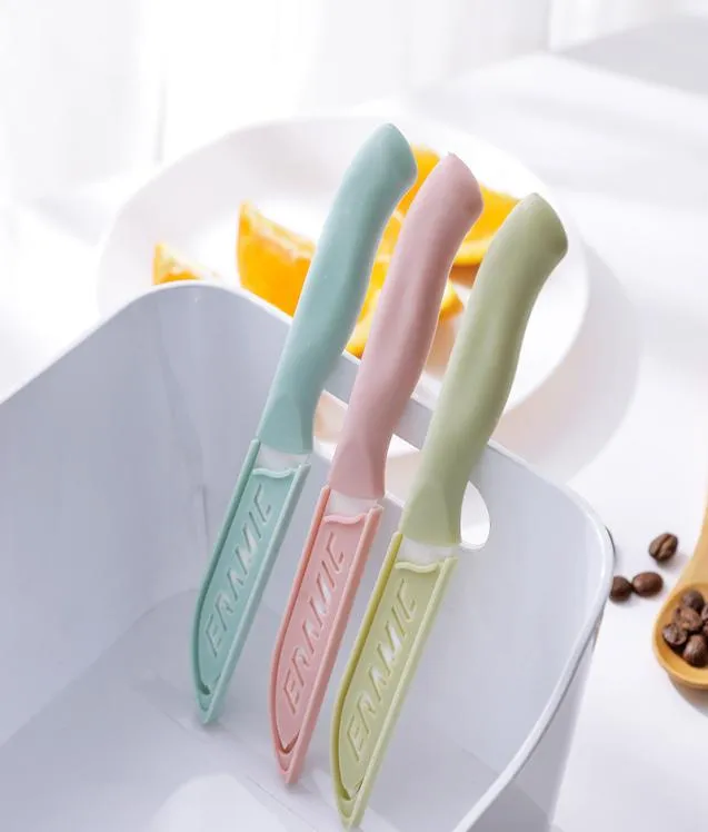 High Quality Mini Ceramic Knife Plastic Handle Kitchen Knife Sharp Fruit Paring Knife Home Cutlery Kitchen Tool Accessories DBC VT6829259
