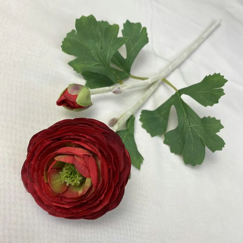 Flores decorativas de seda de seda falsa artificial orvalhada lótus decoração de casamento de ramificação laranja simulação de flor de lótus decoração de restaurante em casa