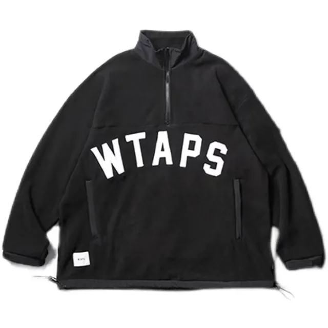 WTAPS PLAYER 02 Mens Wool Down Coat High Quality Half Zip
