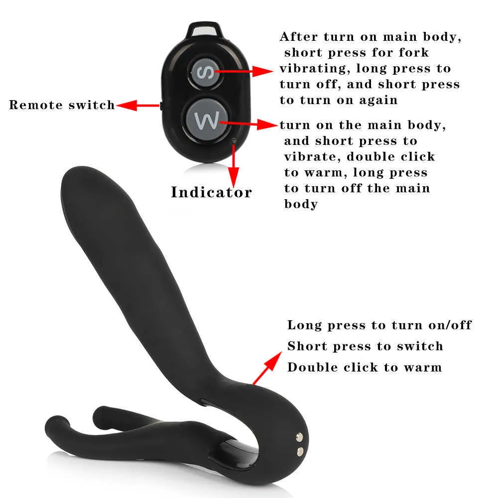 8 Mode Prostate Massage Anal Vibrator Rechargeable Penis Vibrating Ring Butt Plugs Adult Anal Sex Toys for Men Male Masturbation (9)