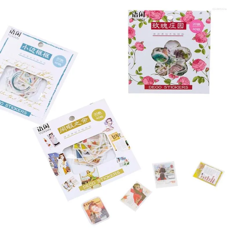 Embrulho de presente 15packs/lote kawaii sticker pacote conjunto de recados decorativos diy