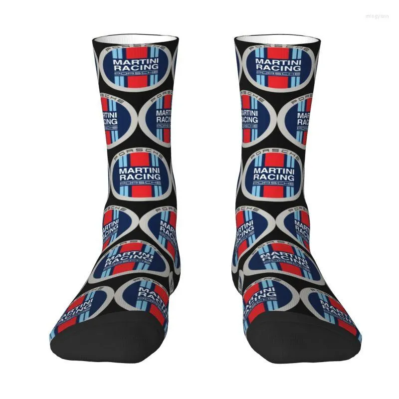 Chaussettes pour homme Martini Racing pour homme Crew unisexe mignon voiture de sport printemps été automne hiver robe