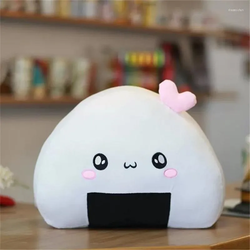 Kudde mini boule de riz en peluche oreiller kawaii japonais sushi coussin jouet mignon balle reste