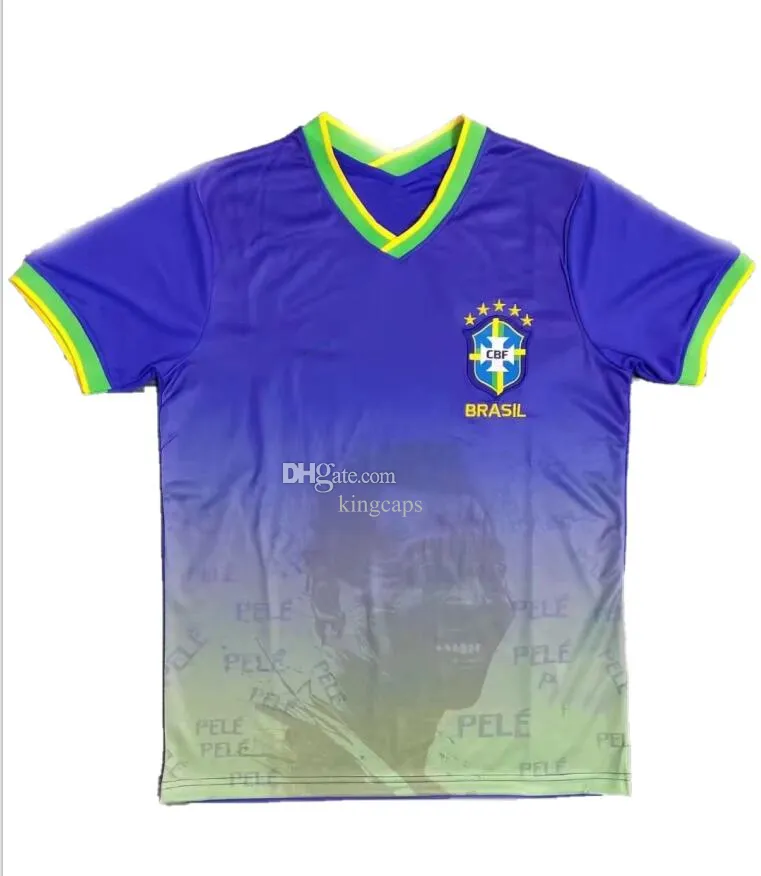 Brazil Pele Special Soccer JerseyS Player Style 22 23 Customized Sportswear  Football Jersey Shirt Custom Kits Cleats Kingcaps Training Sports Custom  Wear From Kingcaps, $16.09