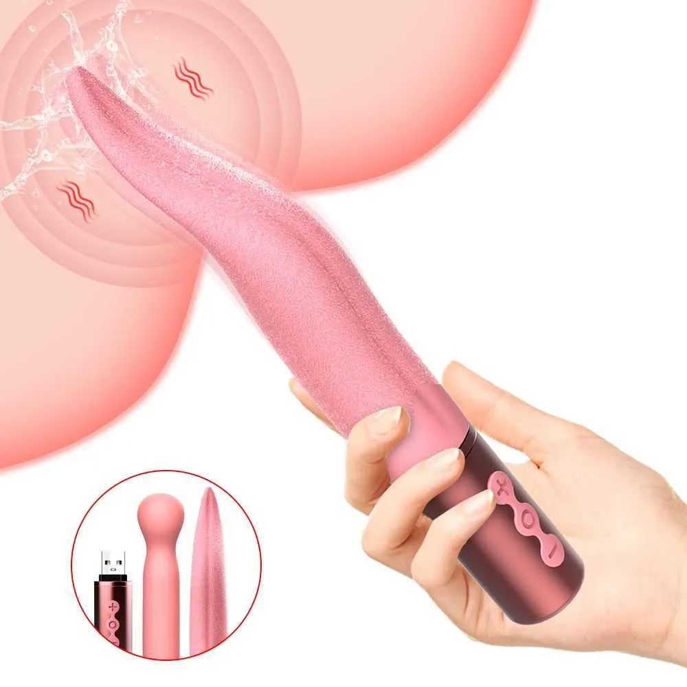 Beauty Items Realistischer Vibrator zum Zungenlecken für Frauen, Klitoris-Stimulator, Blowjob, weiblicher Orgasmus, Masturbatoren, Sexspielzeug für Erwachsene