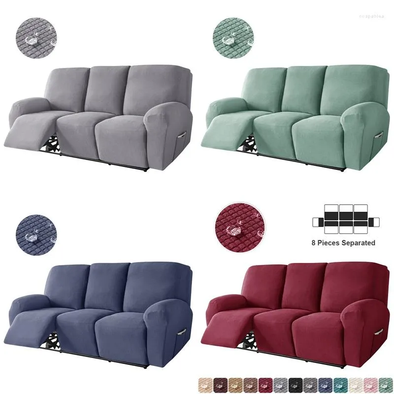 Stol täcker 3 sittplatspolar fleece secliner soffa täcker elastisk lat pojke split fåtölj vattenavvisande soffskydd vardagsrum