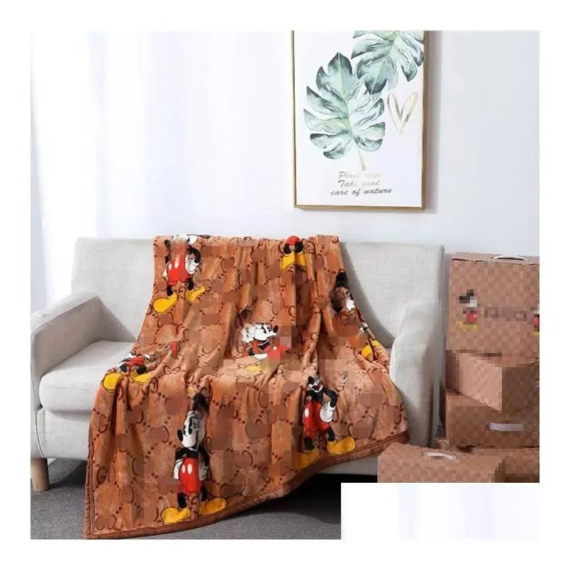 Couvertures Four Seasons Soft Flannel Blanket Warm Sofa Nap Kids Adts Tapis Home Textiles Literie Fournitures 150X200Cm Drop Delivery Gar Dhsx1