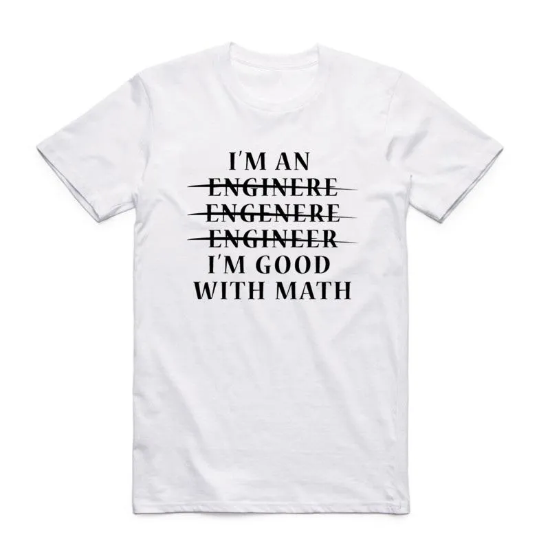 メンズTシャツアジアサイズの男性印刷私を信頼してください私はエンジニアTシャツ夏のカジュアルOネック短袖です面白いTシャツhcp4239
