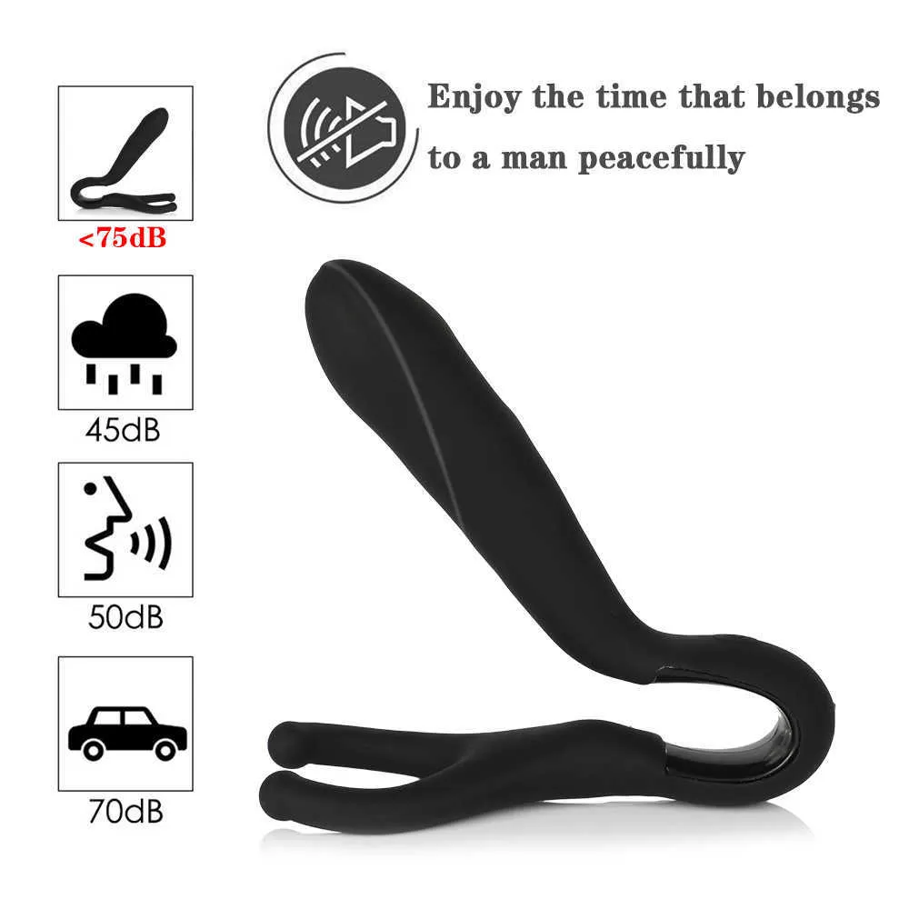 8 Mode Prostate Massage Anal Vibrator Rechargeable Penis Vibrating Ring Butt Plugs Adult Anal Sex Toys for Men Male Masturbation (16)