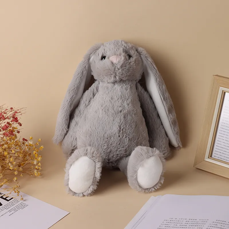 Sublimation Easter Bunny Plush long ears bunnies doll with dots 30cm pink grey blue white rabbite dolls for childrend cute soft plush toys