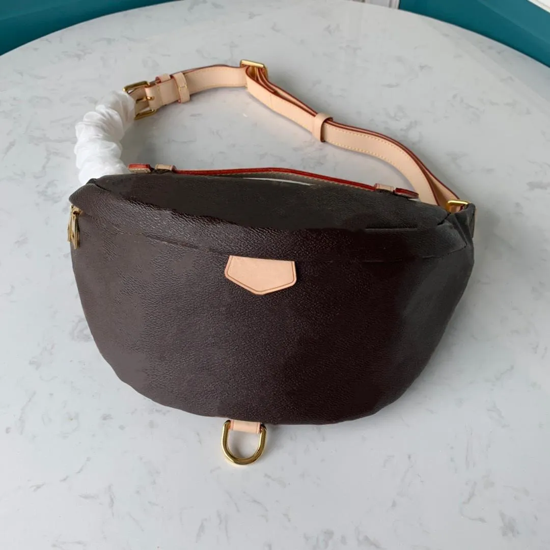 Bumbag Canvas Fanny Pack Midjeväska Kvinna Mode Klassisk handväska Cross-body eller över axeln för en snyggare look M43644