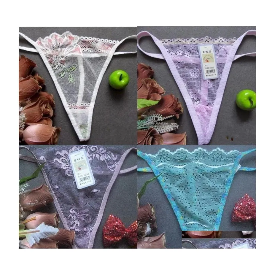 Maternité Intimates Dentelle Transparent Femmes Sous-vêtements Sous Lady Charm Sexy T Back Europe et Amérique 1 2BM J2 Drop Livraison Baby Kid Dhwoe