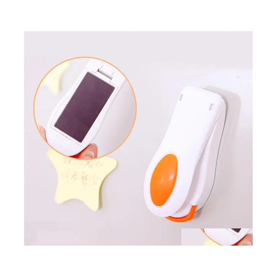 Autres outils de cuisine Portable Mini Thermoscellage Hine Magnétique Fond Ménage Impse Scellant Joint Emballage Sac En Plastique Économiseur D'aliments Stora Dh1Uv