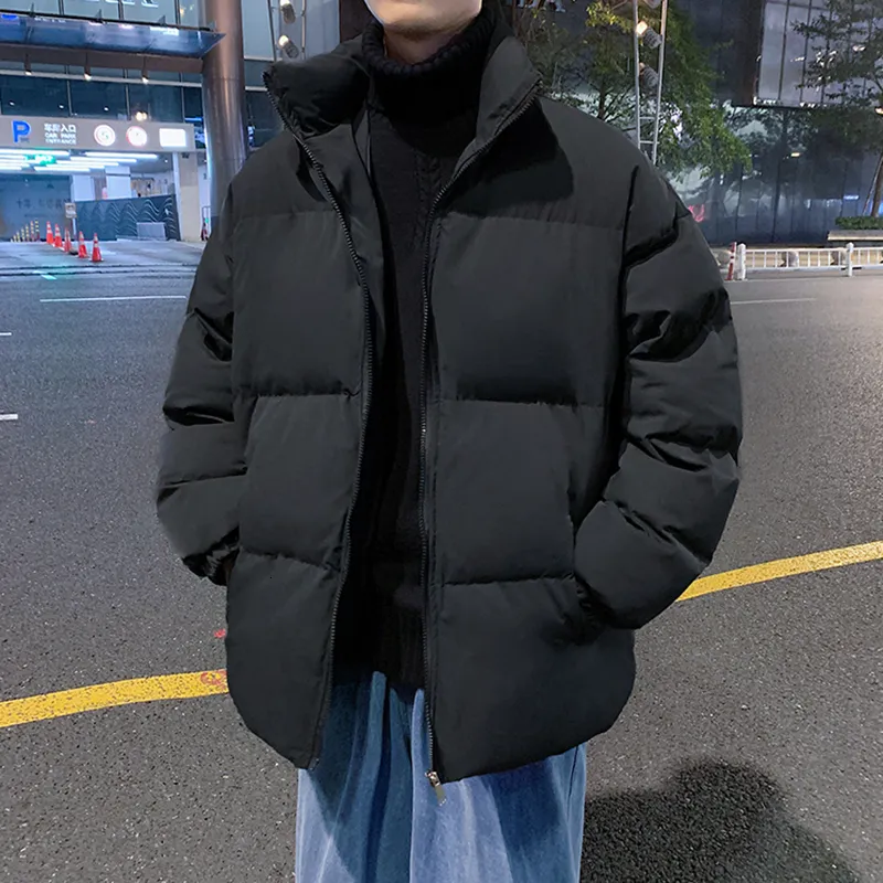 Мужские куртки Harajuku Зимние мужчины теплые парки из парки сгущаются. Повседневная модная женщина -стрит -одежда хип -хоп негабаритная пучка верхняя одежда 5xl 230106