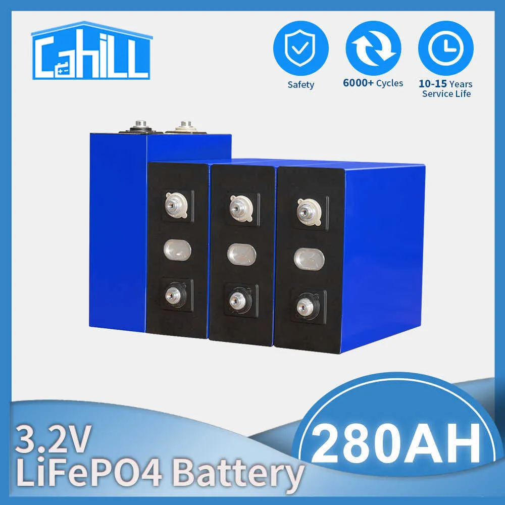 3.2V 280Ah Lifepo4 batterie Lithium fer Phosphate batterie solaire bricolage cellule pour 12V 24V 48V Vans camping-car système de stockage d'énergie