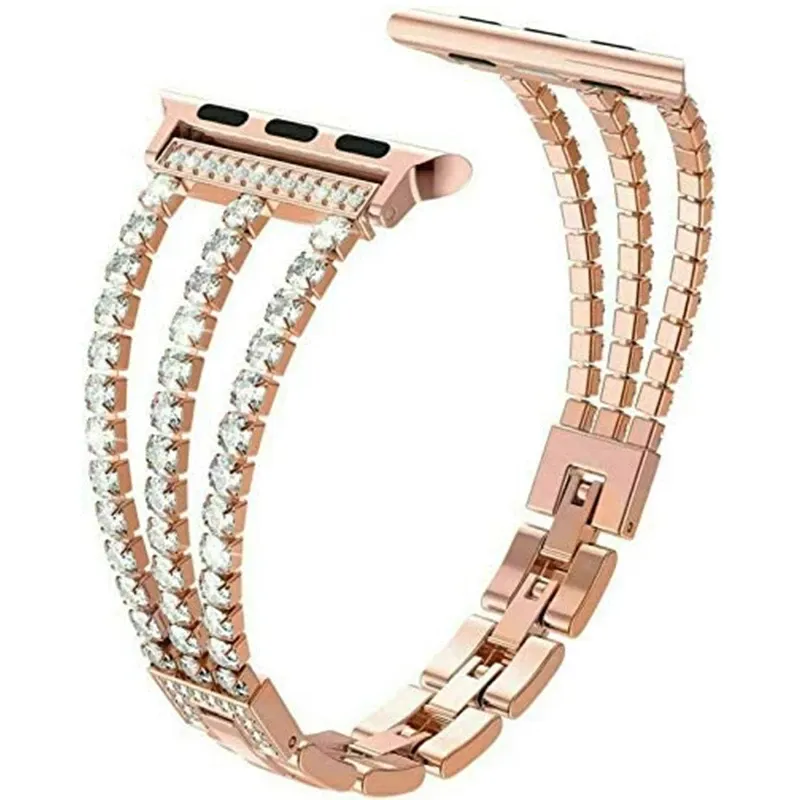 Metal Bling Bracelet Wristband Strap For Apple Watch Band Ultra 8 49mm 41mm 45mm 38mm 40mm 42mm 44mm Women Iwatch 7 6 5 4 3 Se Bracelet Rhinestone From 11 86 DHgate