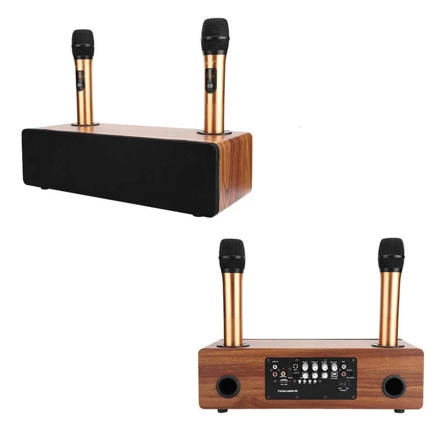 Taşınabilir S ERS 120W Kablosuz Mikrofon Karaoke Bluetooth Seti 5 0 Cep Telefonu için Ev Şarkı Şarkı Sistemi KTV Karaoke DJ 230107