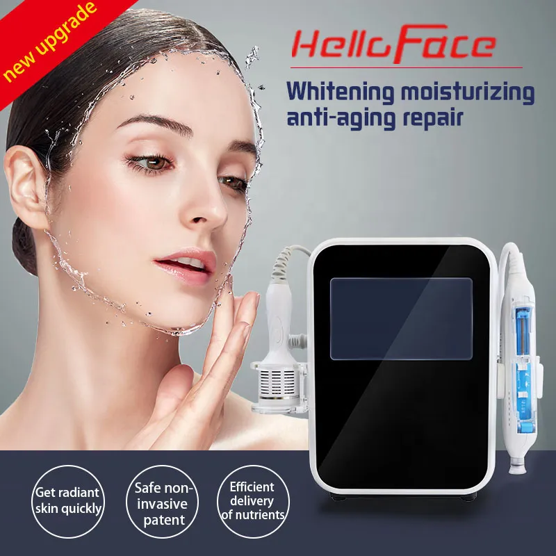 2023 no-needle mesotherapy device 피부 회춘 해결 피부 문제 해결 더 깊은 층 mesogun cool 망치 바늘 무료 HF Hello Face