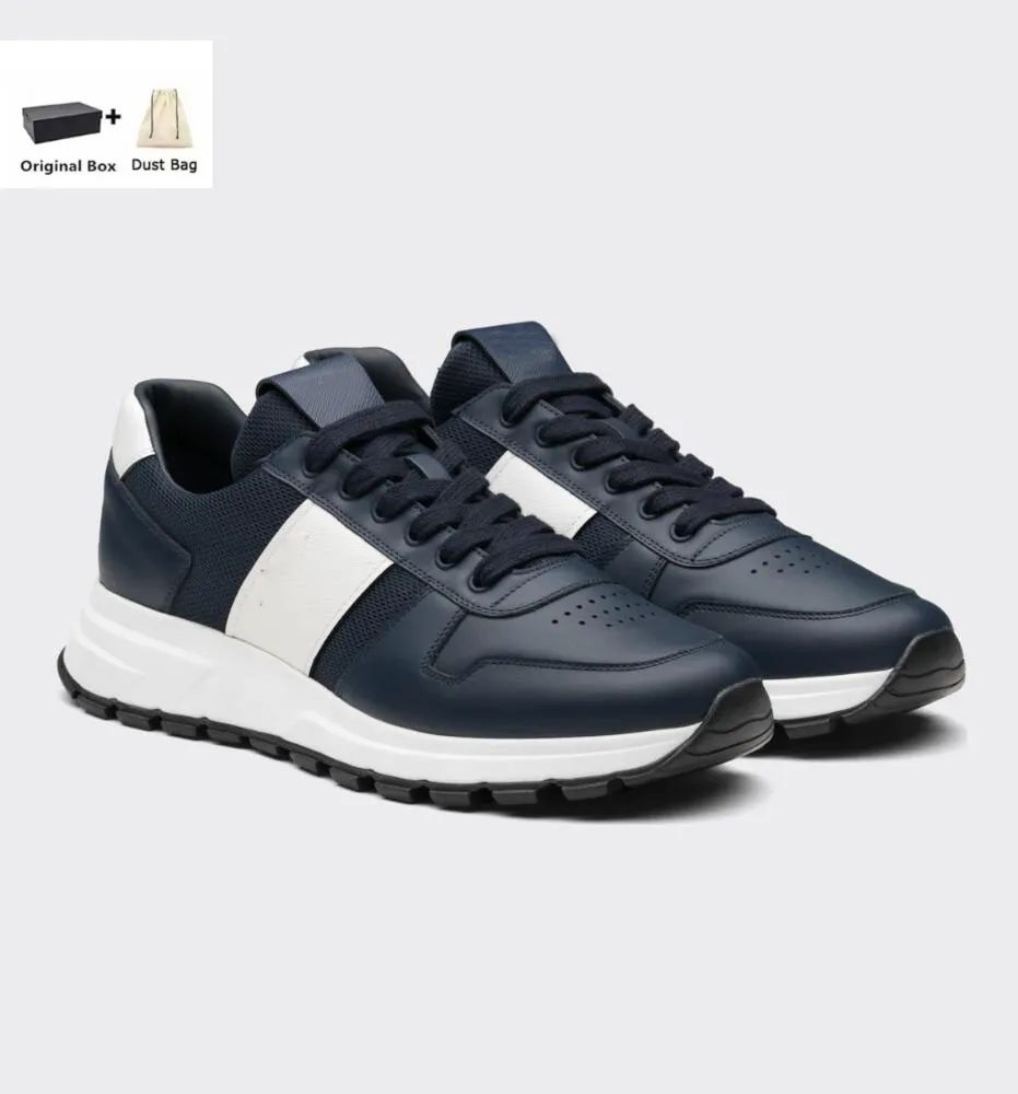 Bulk Luxury Prax 01 Black Leather Sneakers For Men Re Nylon Bulk Luxury Prax 01 Black Leather Sneakers For Men Re Nylon