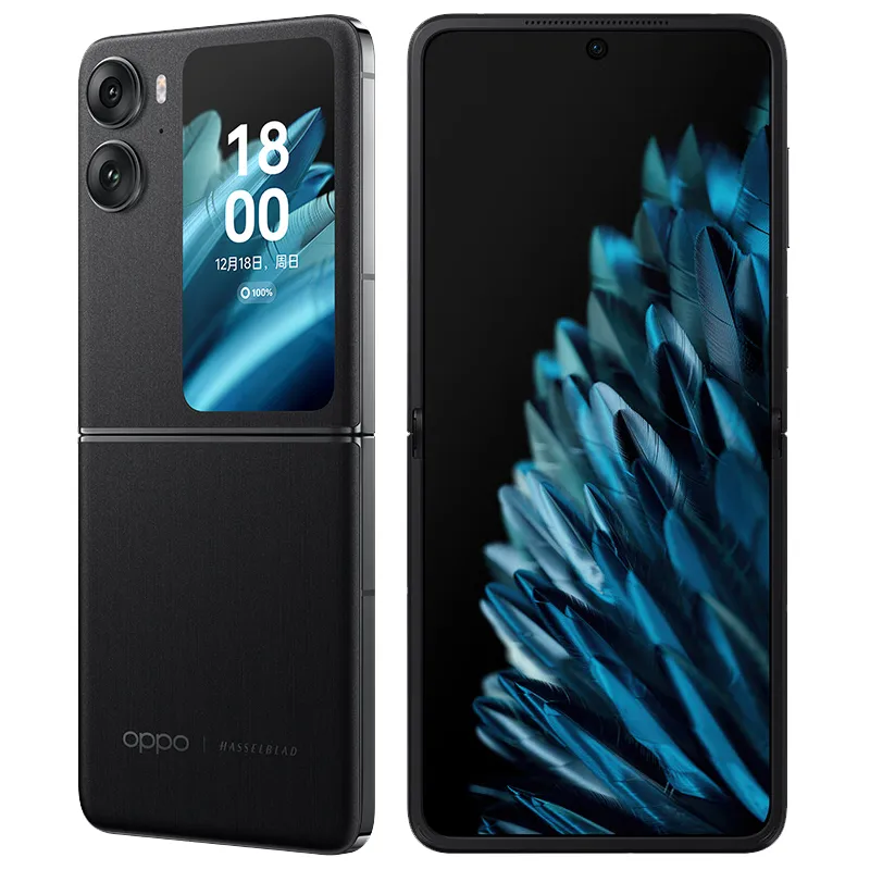 Original Oppo Hitta N2 Flip Foldbar 5G Mobiltelefon Smart 8 GB RAM 256 GB ROM -dimensitet 9000 plus 50,0MP NFC Android 6.8 "120Hz Skärm vikta fingeravtryck ID -mobiltelefon